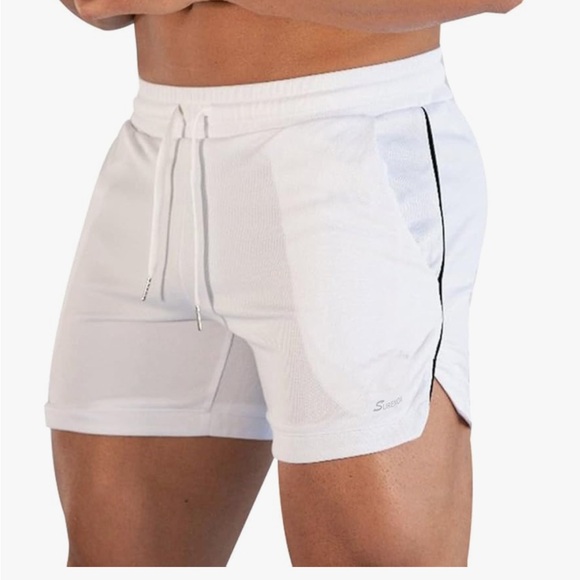 Other - 3inch White Men's Athletic Shorts